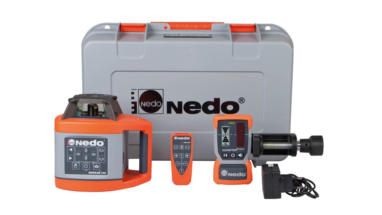 Nedo Rotationslaser SIRIUS 1 HV + ACCEPTOR 2 digital