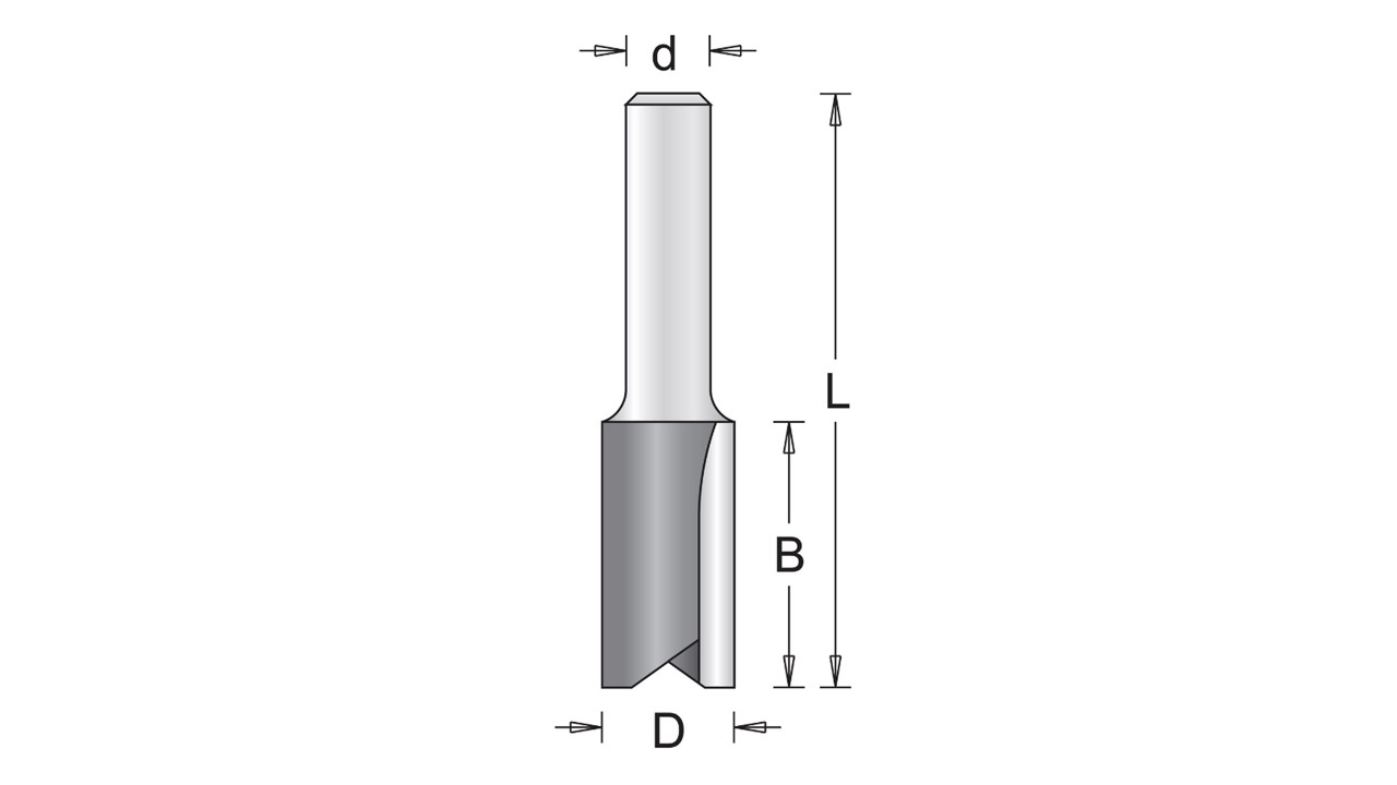 HM - Nutfräser Dm 20 x B 19 x GL 52 mm