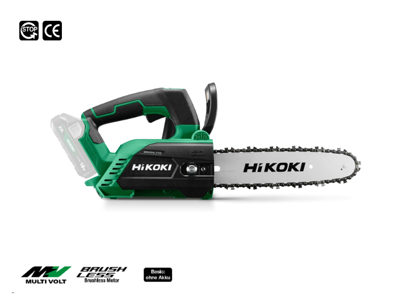 HIKOKI CS1825DC Akku Kettensäge 